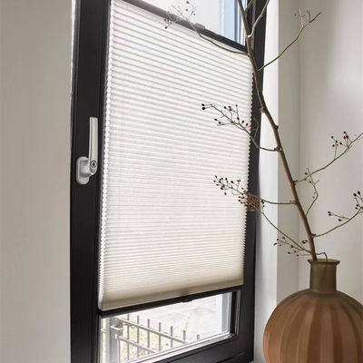 Motorized Honeycomb Window Shade , Wireless Bottom Up Automatic Cellular Blinds