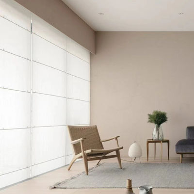 Horizontal Pattern Electric Roman Shades For Living Room Bedroom