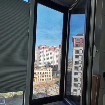 Bedroom Vertical Honeycomb Blinds , Motorized Up And Down Day And Night Cellular Shades