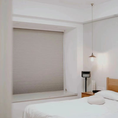 Electric Automatic Honeycomb Blinds , Cellular Window Shades Polyester Material
