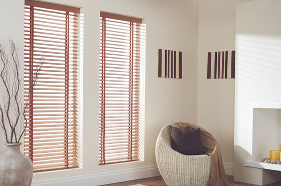 Customized Cordless Horizontal Removable Blinds For French Windows