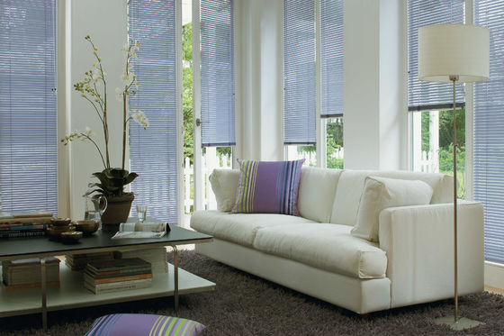 Customized Cordless Horizontal Removable Blinds For French Windows