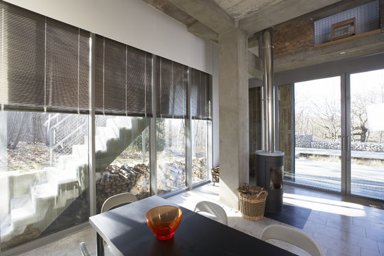 Customized Cordless Horizontal Removable Blinds For French Windows