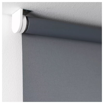 100% Grey Polyester Fabric Roller Blinds For Living Room 85% Open Rate