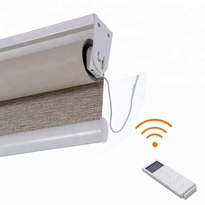 Day Night Intelligent Window Blinds Double Layer Zebra Style With Smart Control