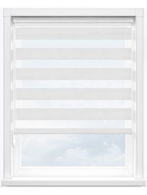 Blackout Office Kitchen Bathroom Zebra Double Roller Blinds Horizontal Pattern