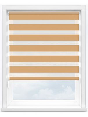 Blackout Office Kitchen Bathroom Zebra Double Roller Blinds Horizontal Pattern