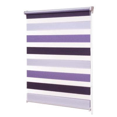 Blackout Office Kitchen Bathroom Zebra Double Roller Blinds Horizontal Pattern