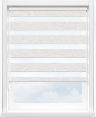 Blackout Office Kitchen Bathroom Zebra Double Roller Blinds Horizontal Pattern