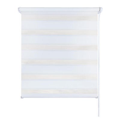 Semi Transparent Roller Blinds Bathroom Kitchen Hand Pulled Beads Pull Cord Roll Up Curtains