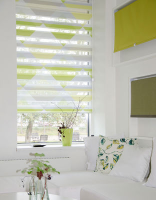 Intelligent Electric Zebra Blind Curtain Waterproof For Home Office