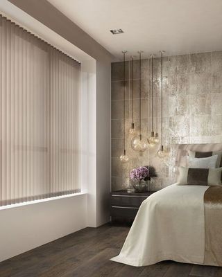 Electric Dream Curtain Vertical Blinds Graffiti Millet Home Smart Motor Track Living Room Balcony Blackout Voice