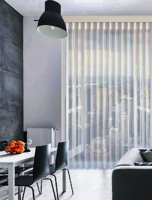 Soft Yarn Dream Curtain Window Vertical Blinds Solid Color Semi Blind Curtain