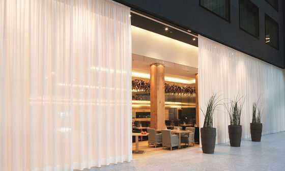 Soft Yarn Dream Curtain Window Vertical Blinds Solid Color Semi Blind Curtain