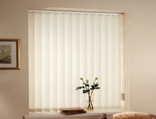 Soft Yarn Dream Curtain Window Vertical Blinds Solid Color Semi Blind Curtain