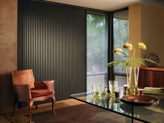 Semi Blindness Office Curtain Drape Bedroom Bathroom Balcony Vertical Blinds Fabric Pull Curtain