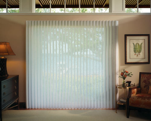 White Intelligent Window Blinds Living Room Electric Shading Sunscreen Dimming Transparent Scenery