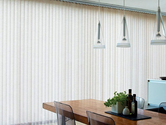 Double Opening Intelligent Window Blinds Fantasy Vertical Shading Office Floor To Ceiling Partition