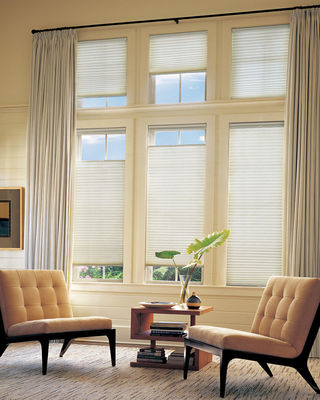 Non Perforated Honeycomb Curtains Sunshades Windows 25mm Blade