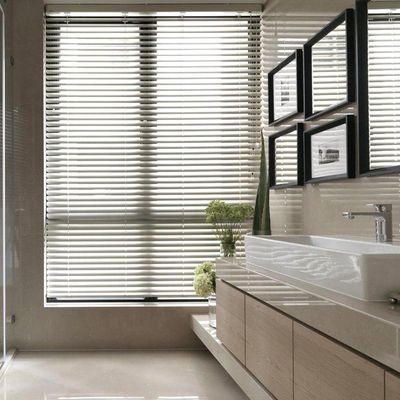 Manual Operation Venetian Window Blinds UV Protection Outside Mount